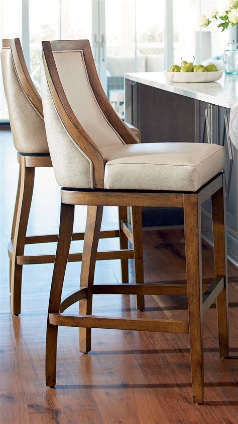 Ellis Textured Swivel Bar & Counter Stool | Grandin Road | Comfortable ...