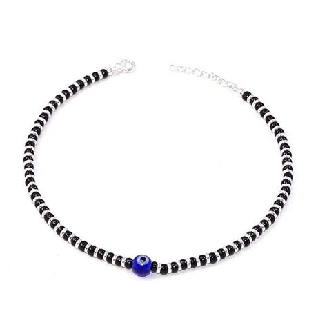 Buy DHRUVS COLLECTION 92.5% Exclusive Evil Eye Nazariya Payal (Anklet ...