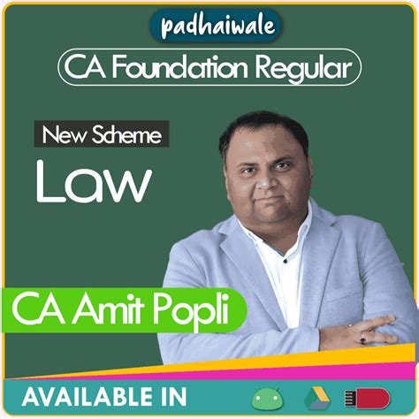 CA Foundation Law Regular Batch by CA Amit Popli