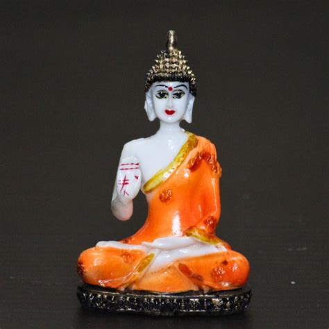 Buy MISS PEACH Small Buddha for Car Dashboard & Home & Office Decor ...