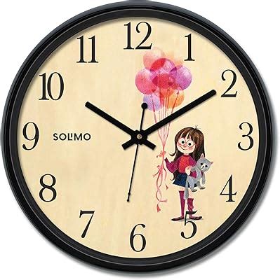Amazon Brand - Solimo 12-inch Wall Clock - Checkered (Silent Movement ...