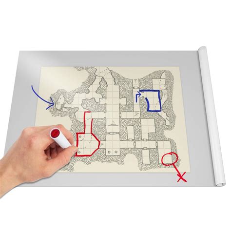 Buy Ergon Games - Frosted 2 ft x 3 ft DND Mat, DND Battle Mat, Battle ...