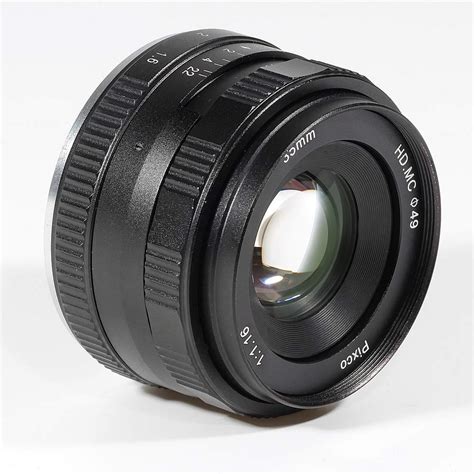 Buy 35mm F/1.6 Large Aperture HD MC Manual Prime Fixed Lens APS-C for ...