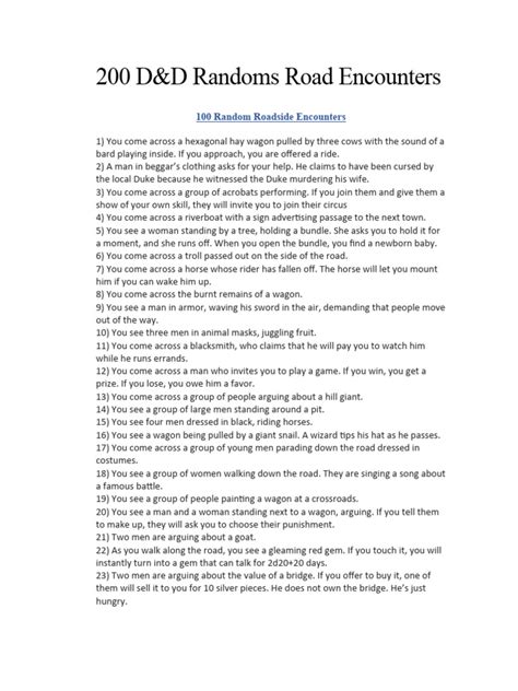 Image result for Random Encounters Dnd 5E