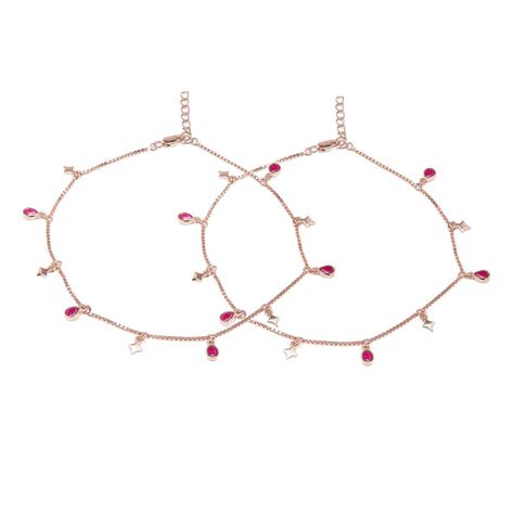 Buy Star Rose Gold Plated Women's Anklet – Zavya