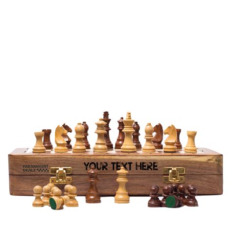 Personalized Wooden Chess Set Chess Board Magnetic | Paramountchess