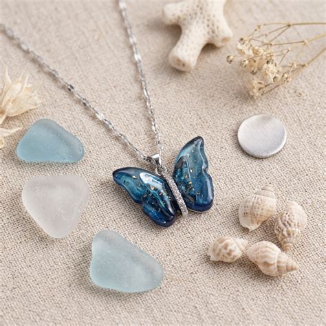 Vibrant Blue Silver Winged Beauty Necklace | Salty – Salty Accessories
