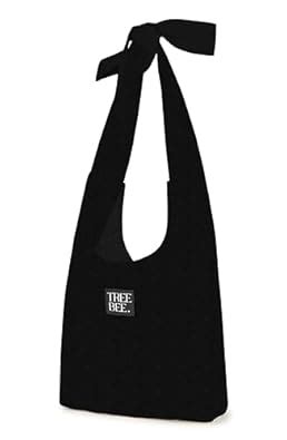 treebee Tsuno Unisex Canvas Bag | Large Retro Cotton Shoulder Bag in ...