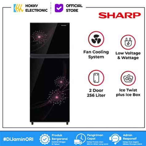 Promo KULKAS SHARP SJ 317 MG DB LEMARI ES 2 PINTU SHARP SJ317MGDB 256L ...