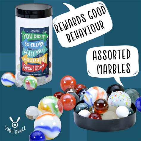 Jaques of London Marble Reward Jar | Whole Jar of Playing Marbles ...