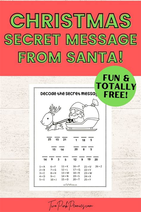 Image result for Santa Decoder Printable