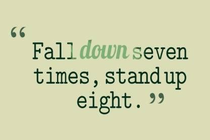Posterhouzz Fall Down Poster Fine Art Print - Quotes & Motivation ...