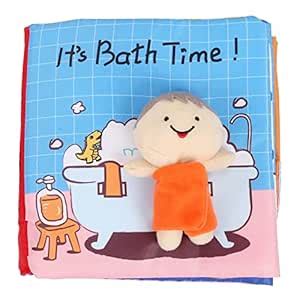 Buy Baby Moo Bath Time Multicolour Activity Cloth Book – Soft, Crinkle ...