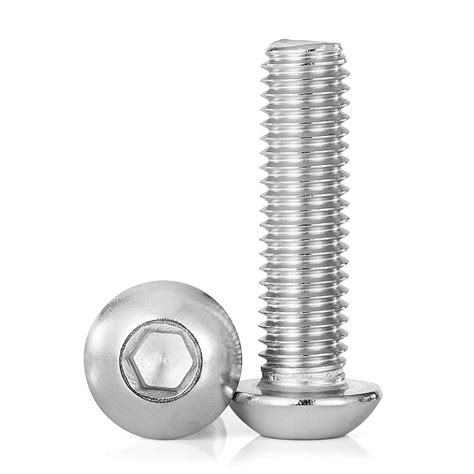 M8-1.25 x 90mm Button Head Socket Cap Screws Bolts, Stainless Steel 304 ...