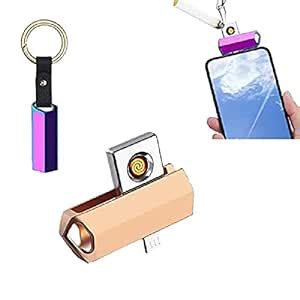 Rhyhorn Electric USB Lighter Mini Portable Keychain Lighters for ...