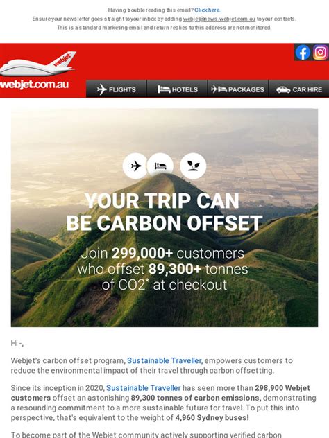 Webjet: Offset your carbon emissions at Webjet 🌳 | Milled