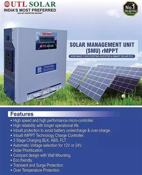 UTL Solar rMPPT SMU 12/24-40A MPPT Solar Charge Controller Price in ...