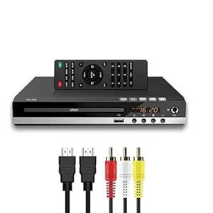 HD DVD Player for TV CD Player for Home HDMI and RCA Cables Remote ...