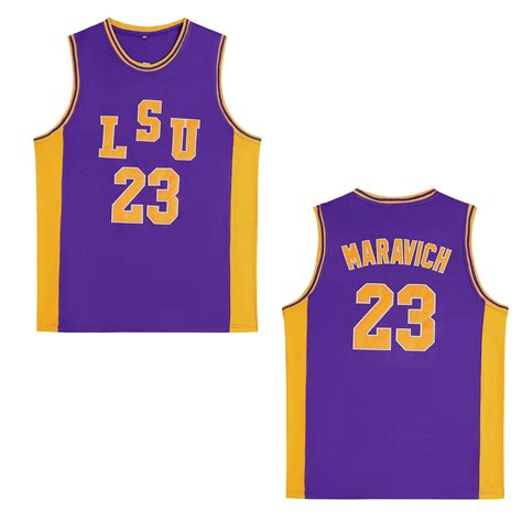 Pete Maravich LSU Basketball Jersey College – HoopersParadise