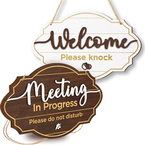 Meeting in Progress Sign 的图像结果