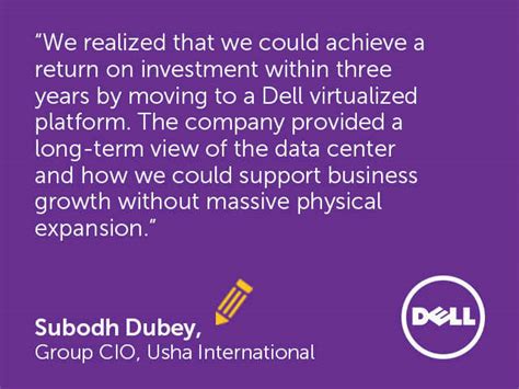 Dell Technology at Work - Usha International Partners with Dell | The ...