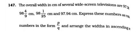 The overall width in cm of several wide-screen televisions are 97. al ...