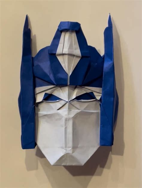 Optimus Prime masks designed by me : r/origami