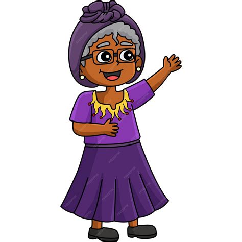 Black Grandma Clipart