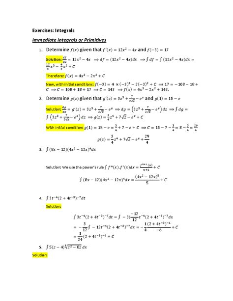 Image result for Terminal Exercises Math Integrale