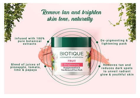 Buy Fruit Brightening Depigmentation & Tan Removal Fa...