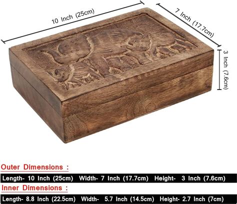 Ajuny Hand Carved Wooden Decorative Jewelry Box India | Ubuy