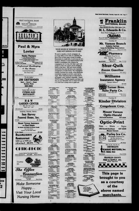 Mount Vernon Optic-Herald (Mount Vernon, Tex.), Vol. 112, No. 52, Ed. 1 ...