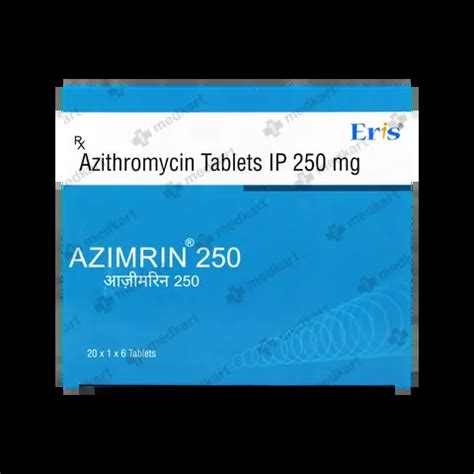 AZIMRIN 250MG TABLET 6'S : View Price, Combination and Alternatives ...