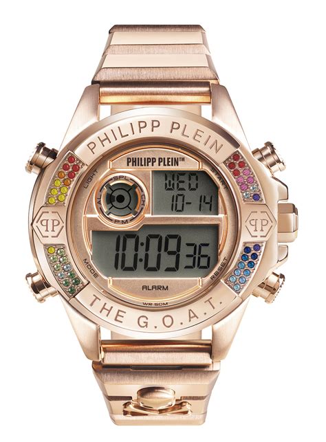 Philipp Plein Grey Round Dial Quartz Digital Women Watch - PWFAA0721 ...