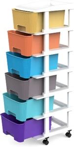 enerex 6XL Multiwood Plastic Modular Drawer System For Home, Office ...