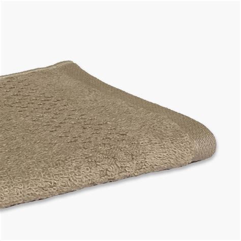 Buy SPACES Swift Dry Brown Textured Cotton Face Towel - 30x30cm from ...