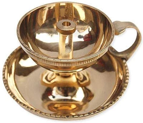 Buy Skywalk Brass Akhand Jyoti Diya with Handle | Brass Akhand Jyot ...