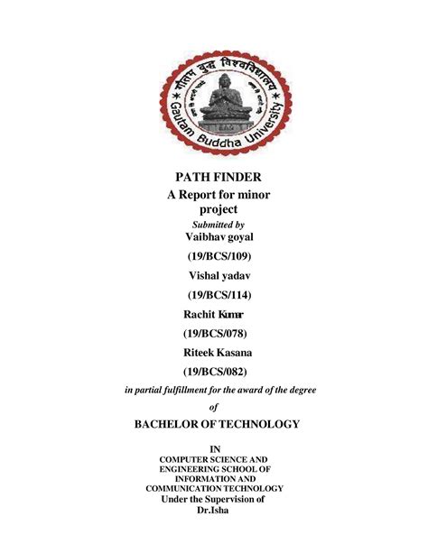 Project report (4) (3) (1) - PATH FINDER A Report for minor project ...