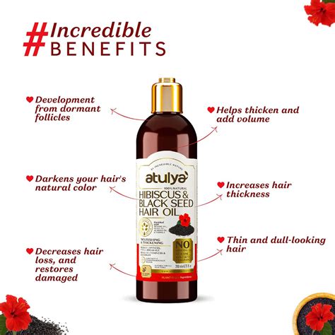 Buy ATULYA HIBISCUS & BLACK SEED HAIR OIL 200 ML Online & Get Upto 60% ...
