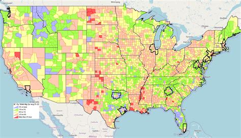 California Population Map - Guide of the World