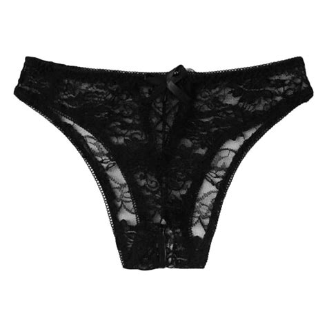 2 Pack Sexy Floral Lace Crotchless panty freeshipping - French Daina