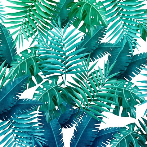 Life N Colors Tropical Leaves Wallpapers for Walls, Canvas Paper, (H X ...