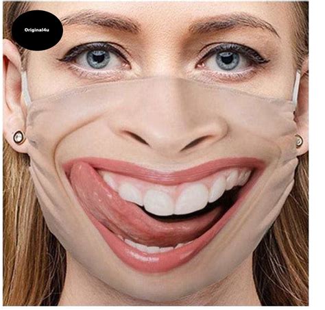 3D Print Funny Half Face Mask Funny Mask Party Face Mask Breathable Fa