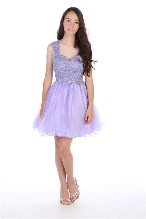 Simple Purple Dresses For Teenagers