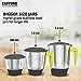Buy Havells Capture 500W 3 Jar Mixer Grinder, High Speed 21000 RPM ...