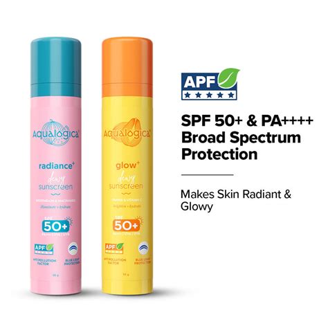 Buy Aqualogica Glow & Radiance Sunscreen Combo For Ultra Sun Protection ...