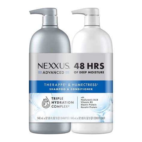Nexxus Salon Quality Advanced Therappe Shampoo & Humectress Conditioner for Dry, Frizz & Flyaway ...