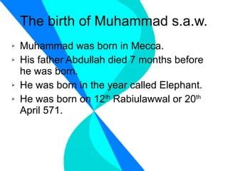 Image result for Birth of Prophet Muhammad