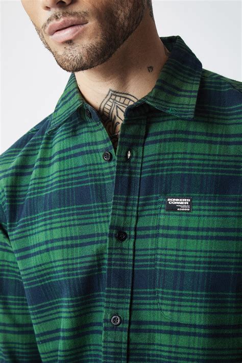 Buy Dark Green Regular Fit Shirt | BonkersCorner