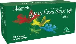 okamoto Skinless Skin - Mint Flavoured and Dotted Condom Price in India ...